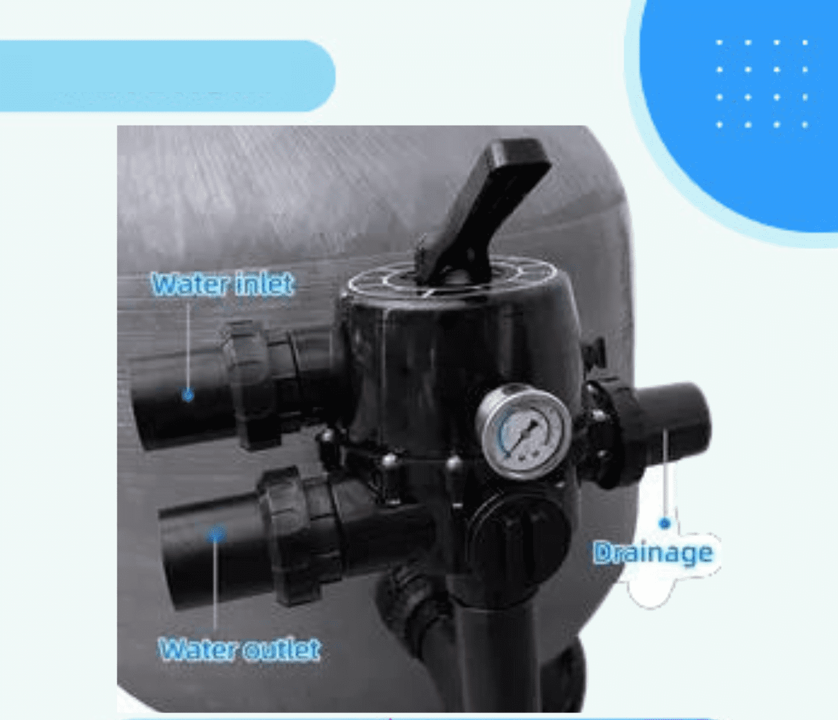 Bình Lọc cát Waterco S800 đính kèm MPV 50mm